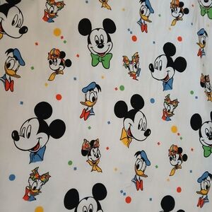 4 Yards Wide 58 x 150 Mickey Mouse Disney Peter Pan Vintage Soft Backed  Fabric